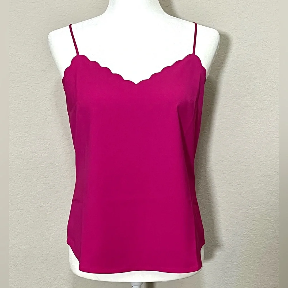 J. Crew Scalloped Preppy Academia Camisole Size 2
